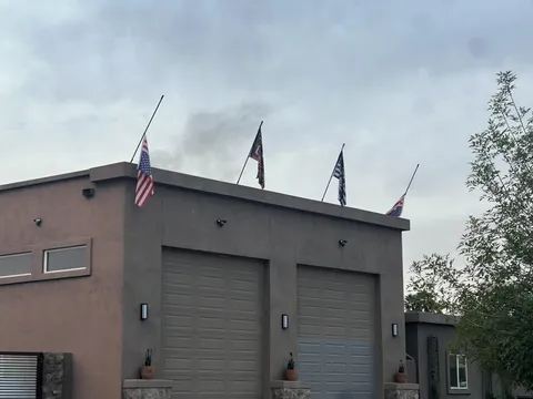 Current view of the neighborhood Trumper‘s house is kind of symbolic