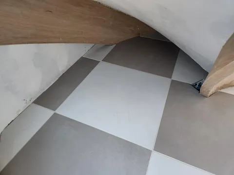 Wife and I Tiled the Foyer in our ADU Over the Holidays