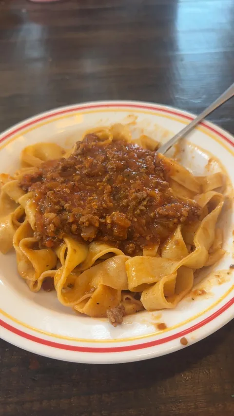 I made [homemade] pasta and paired it with my mom’s pasta sauce!
