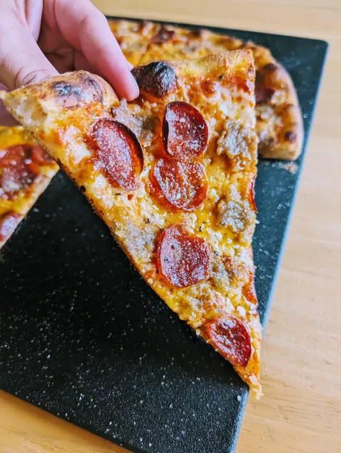 [Homemade] Pepperoni &amp; Sausage Pizza