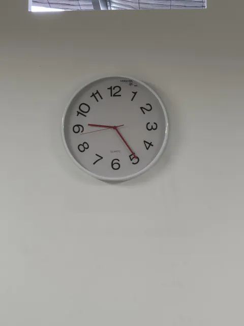 The clock in the break room at my work makes me want to punch it each time I look at it!