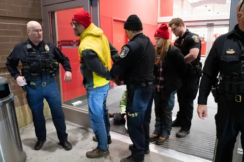 OC: Today anti-ICE protesters were arrested during demonstration at Target in Richfield, Minnesota