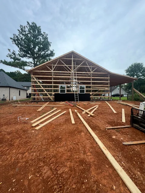 Started my garage… 40x40x14 with a 14x40 lean to.