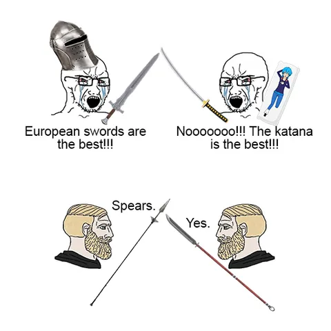 Swords are rarely a warrior's main battlefield weapon