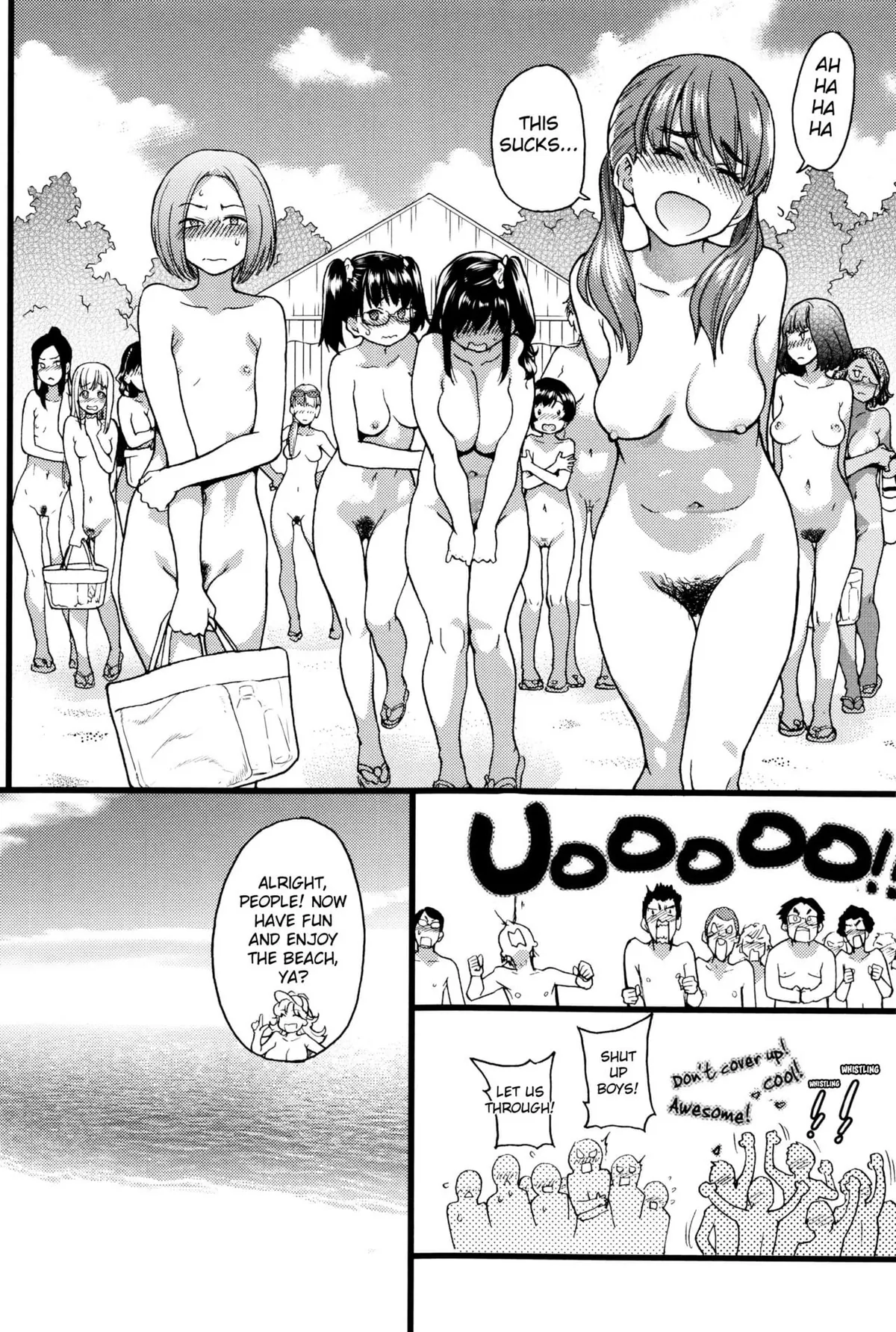 [Shiwasu no Okina] Nudist Beach ni Syuugaku Ryokoude!! - In school trip to the nudist beach!! 187068