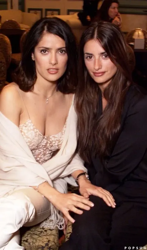 Salma Hayek and Penelope Cruz in the 90s 