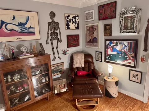 Just finished the maximalist reading corner of my dreams