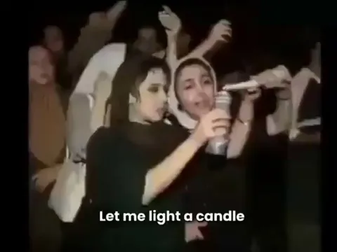 People of Iran publicly mourning the victims of 9/11 right after they heard the news