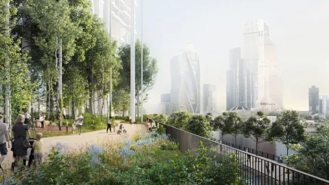 What do you think about this unorthodox solution — buildings ‘lifted up in the air’? Badaevskiy Brewery redevelopment by Herzog &amp; de Meuron