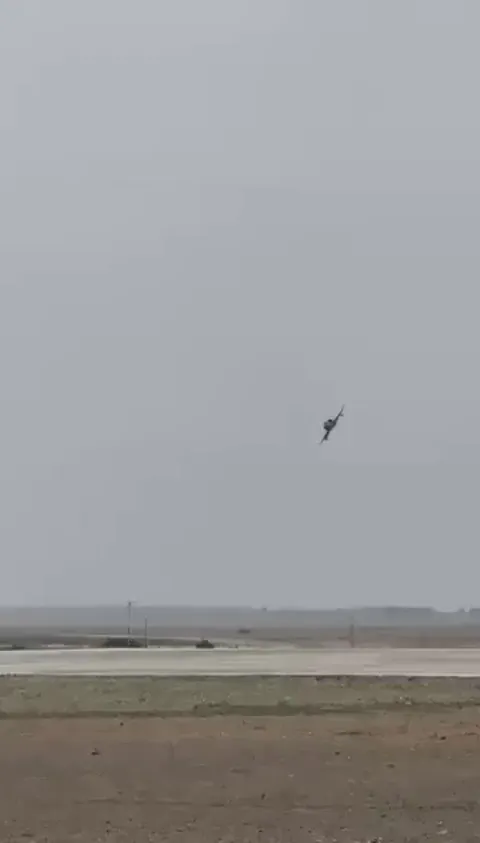 Turkish pilot narrowly avoids disaster with a masterful manoeuvre during an airshow flying a 60-year-old F-4E Phantom II.