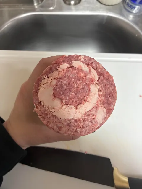 $25 tube of 93/7 lean ground beef