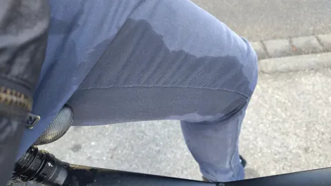 The lid of my thermos, that I keep inside my jacket, gave out while I was biking to work. I have an event with 25 teenagers in 5 minutes and I look like I pissed myself.😭