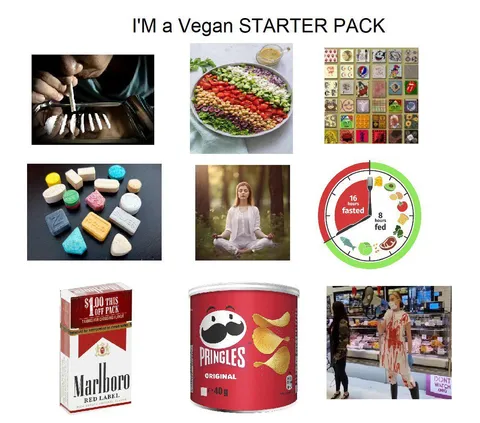 I am vegan starter pack