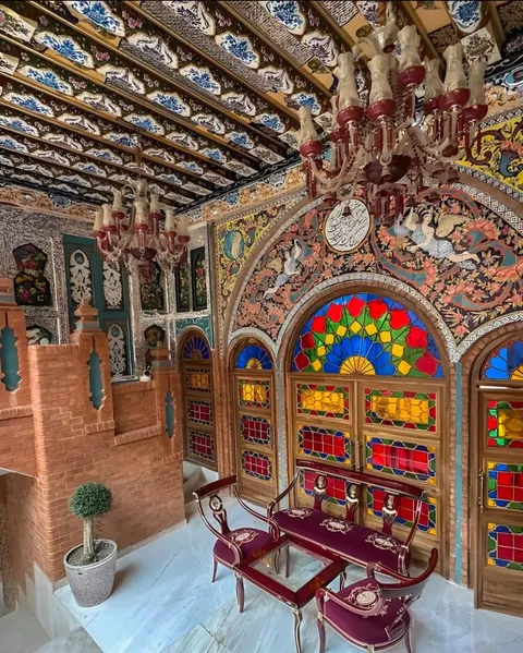 Youtab Hotel in Shiraz, Iran. Recently built in accordance with classical  Iranian Architecture