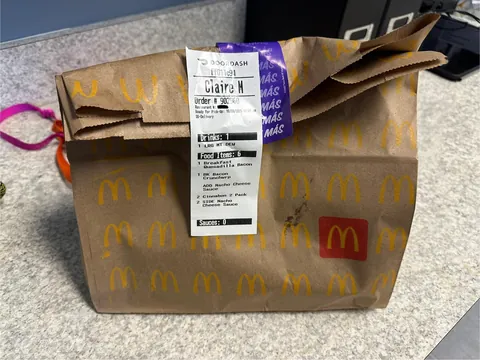 I ordered Taco Bell on Doordash and it came to me in a McDonalds bag