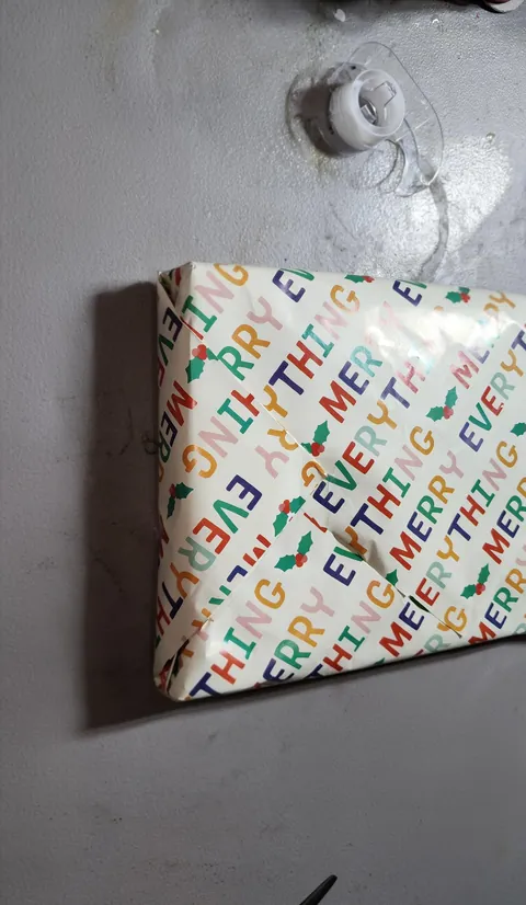 If you cut your wrapping paper to small, Try turning the gift 45 degrees!