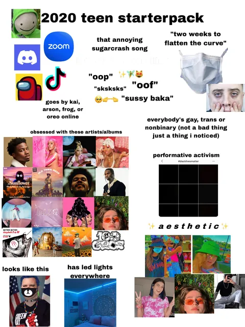 2020 teen starterpack
