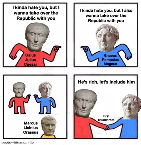 Credible non credible First Triumvirate origin story 