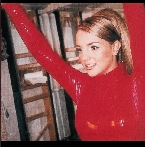 Britney Spears being the Princess of Pop on the set of "Oops!... I Did It Again" in November 1999