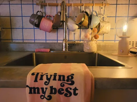 I call it "cozy girly", my one-bedroom rental apartment in Canada