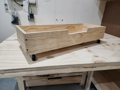 I built a workbench with my 16 y/o son (so we could do more DIY projects).