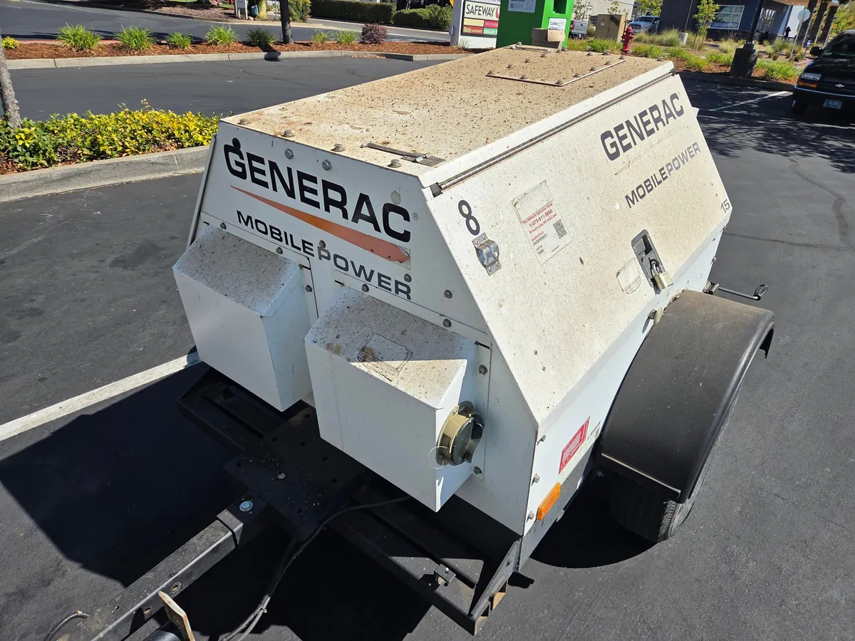 Cleaned a towable diesel generator at work.