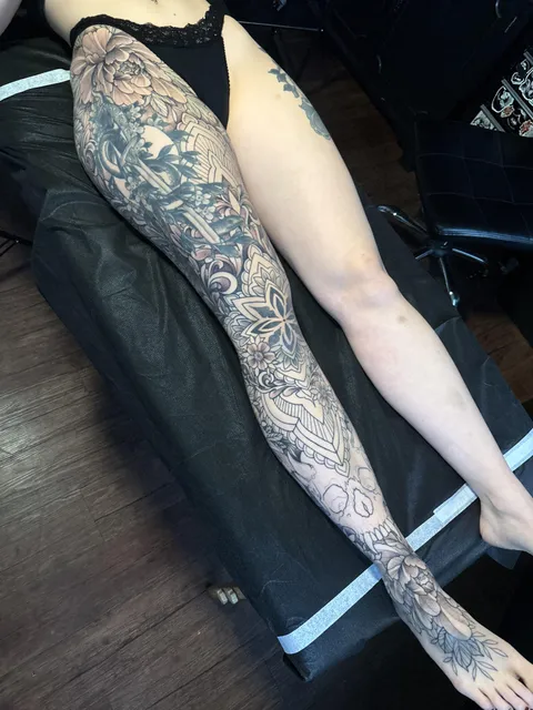 3rd session on my leg, done in Birmingham UK.