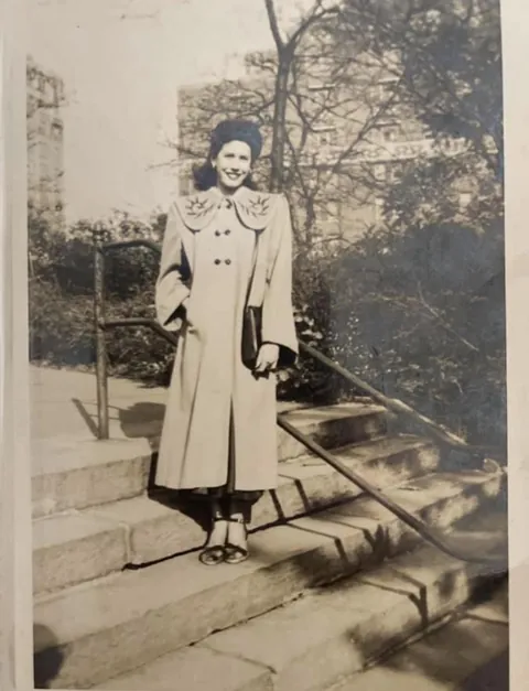 Grandma in Central Park 1940s