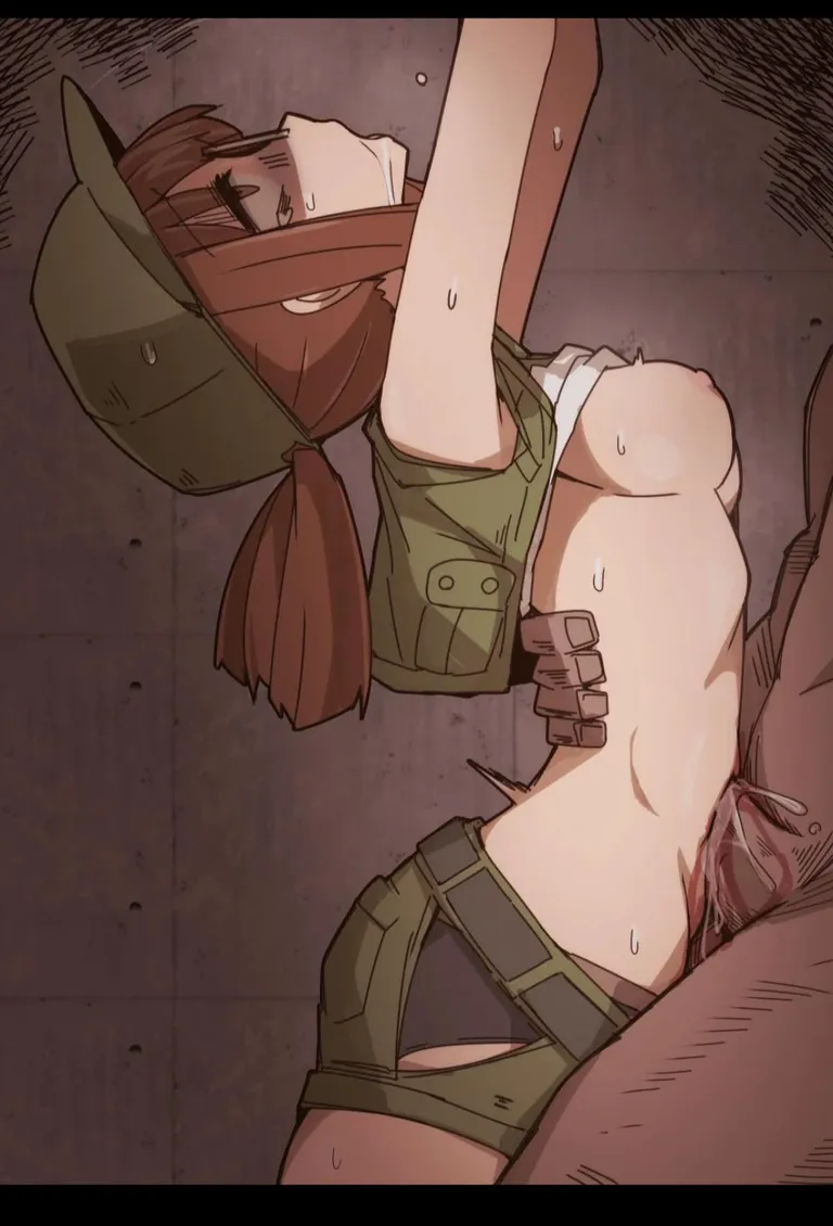 "He was tired of the existing holes, so he made a new one. I think I like it although I dont know for how long I can take this"