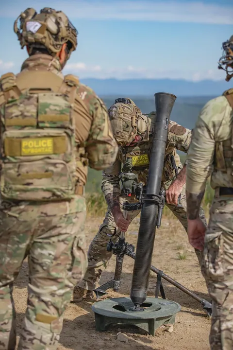 DHS/Border Patrol getting trained on mortar for "law enforcement".
