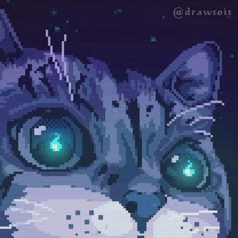 I did a cat portrait