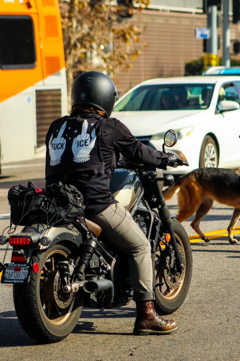 Healthcare workers marched through Los Angeles today to protest ICE mistreatment of detainees [OC]
