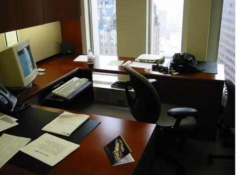 My Father’s Office in WTC 1, taken on August 22, 2001