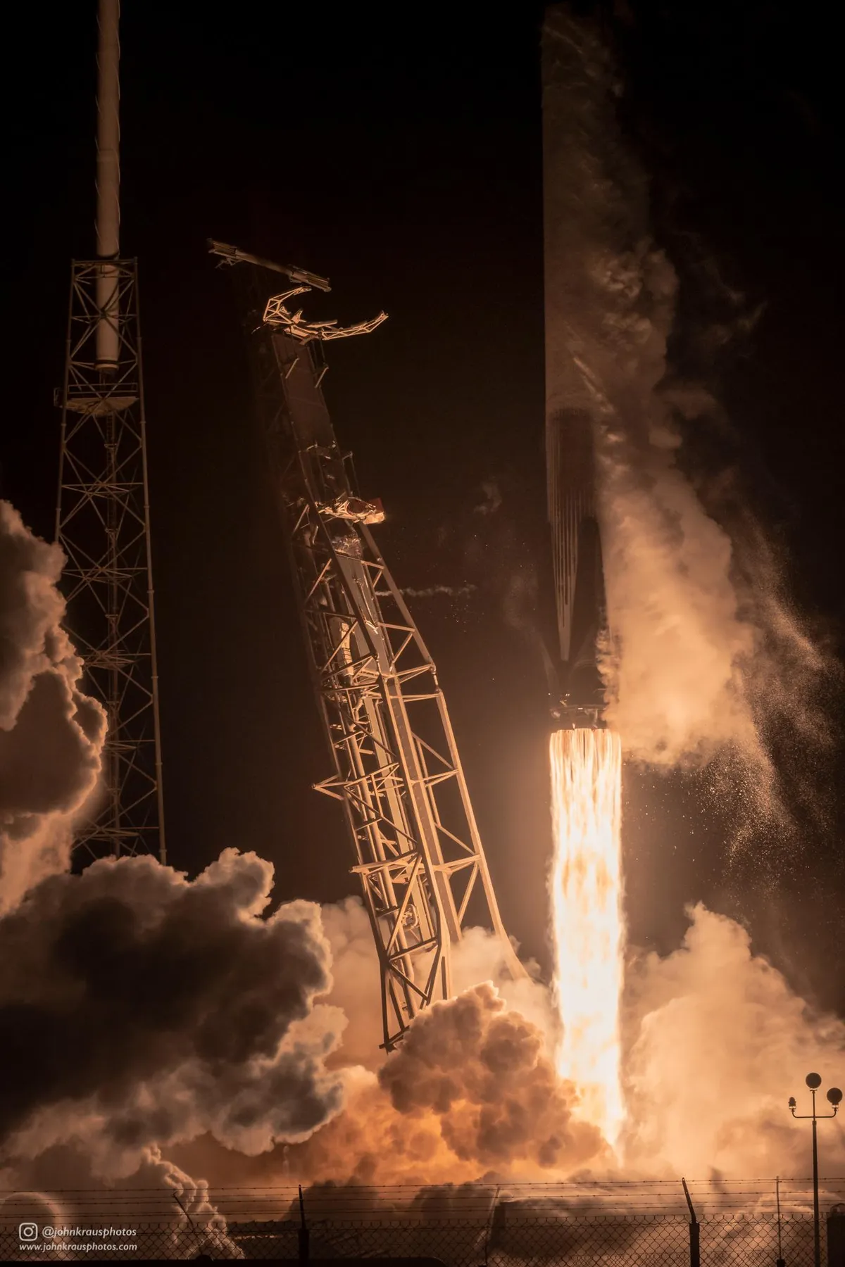 I placed a camera near SpaceX’s Falcon 9 rocket before Thursday’s mission and I captured this fiery shot!