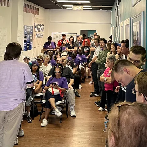 Erie County PA Dem Canvassers for a 2 hour shift. 