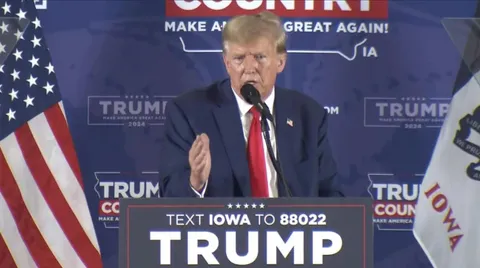 Trump telling a crowd in Iowa “we have to get over it” one day after a Iowa school shooting