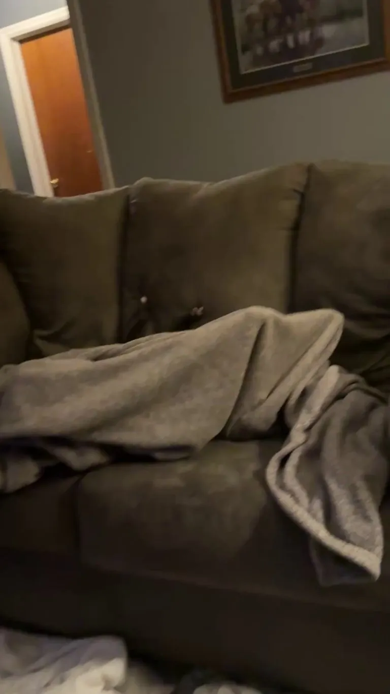 She loves playing under her blankets 😂❤️