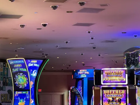 The amount of security cameras at this casino 