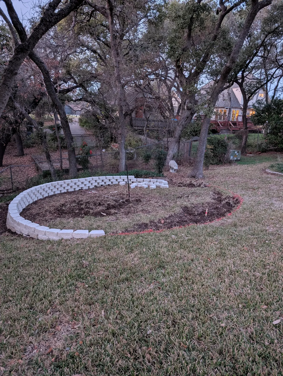 Bought a trampoline for the kids. Then remembered the hill ..