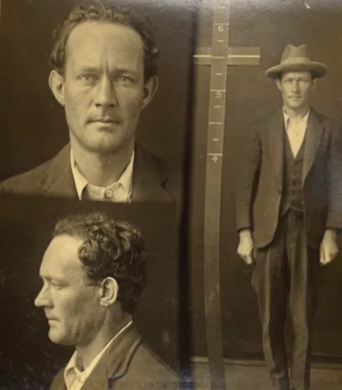 My great-grandfather’s mugshots, after he was arrested for bigamy. December 1926, Australia.