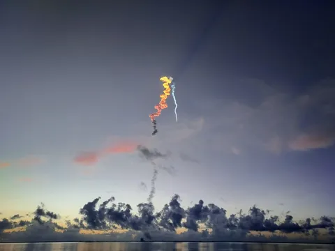 Atlas V launch from Kennedy this morning