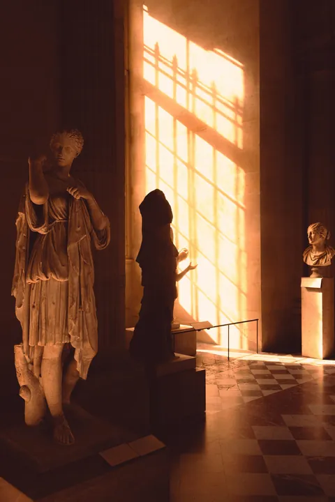 I went to the Louvre (Paris) during golden hour