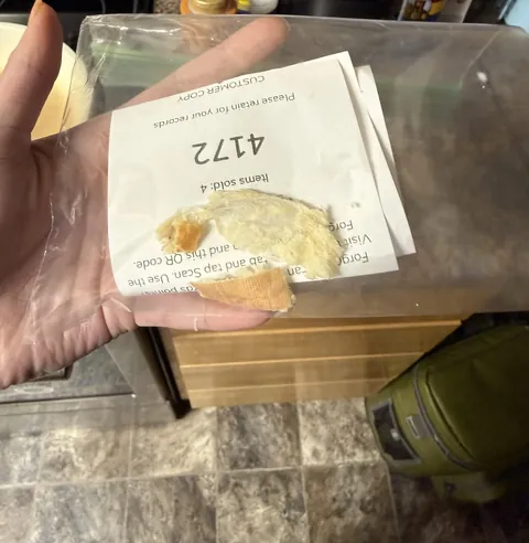 Bandaid baked into my food