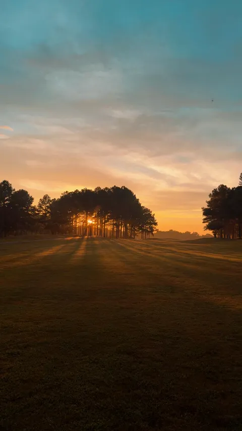 ITAP of sunset at golf course