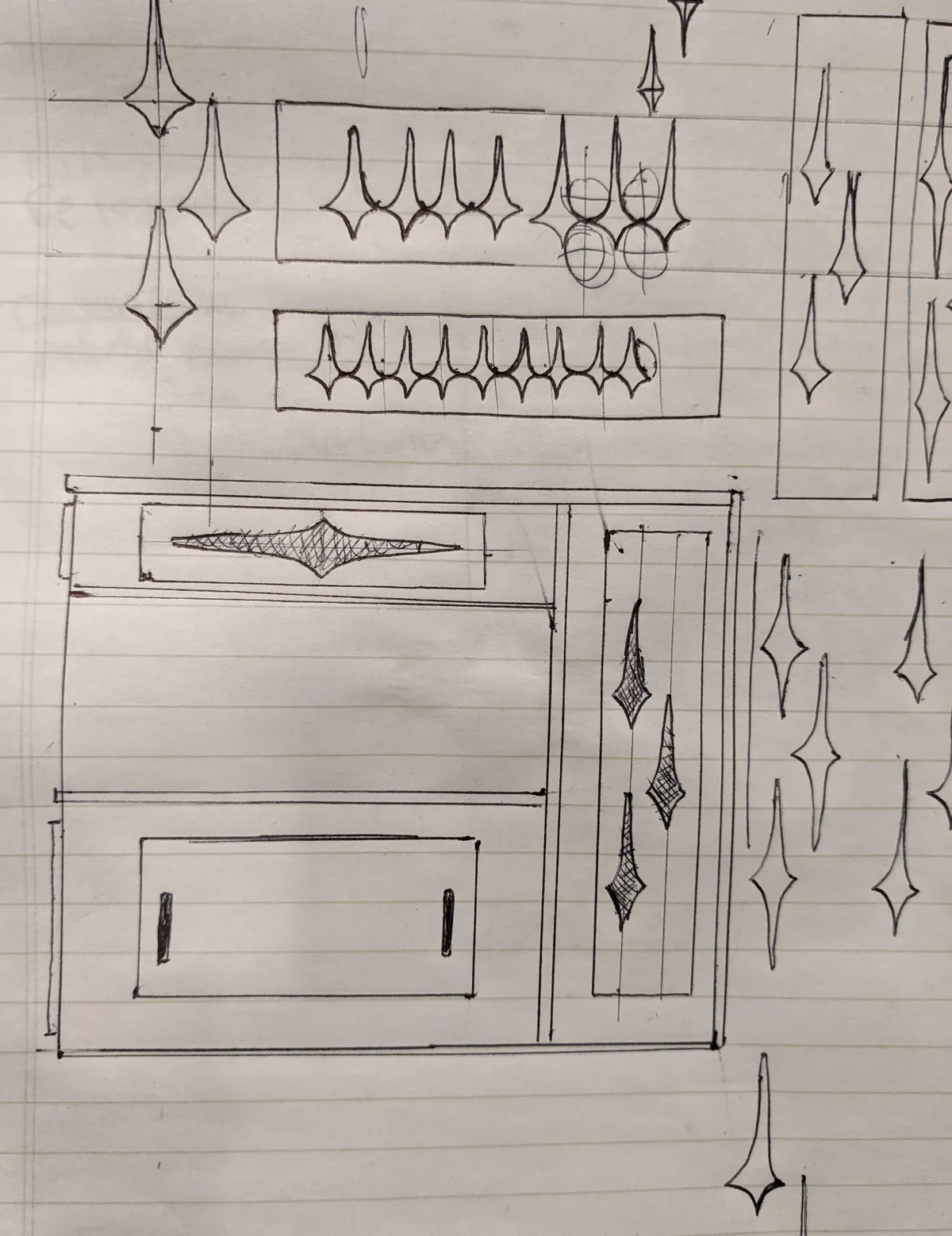 Mid Century-inspired room divider aquarium stand