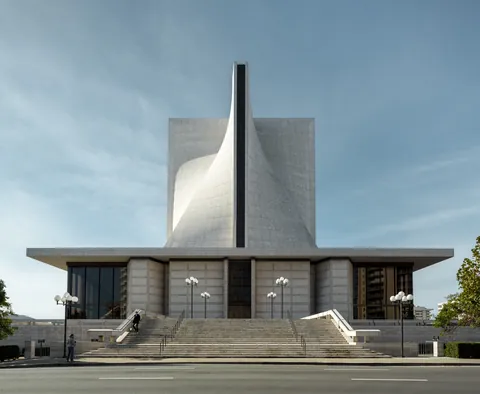 Cathedral of Saint Mary of the Assumption in San Francisco, California (1965-1970) by Pietro Belluschi, with Pier Luigi Nervi