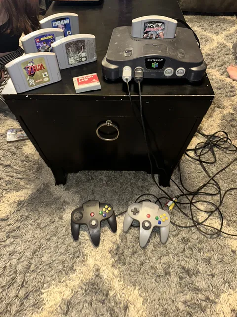 Shocked my wife found a working N64 just down the road.