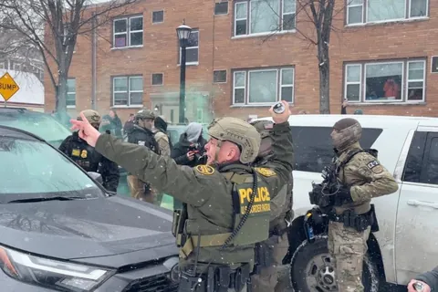 ICE Tear Gasses Minneapolis (1/21/26) [OC]