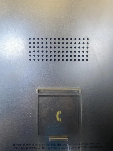 This elevator speaker has one dot out of place