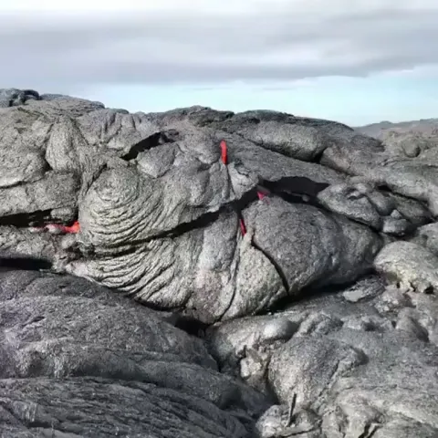 🔥 Lava showing off from an active site in Hawaii